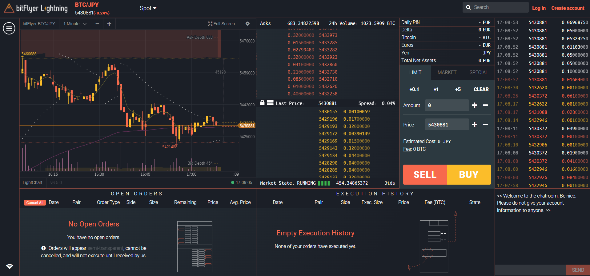 Plateforme de trading Lightning de Bitflyer