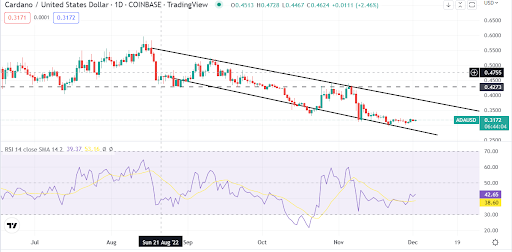 Cardano (ADA/USD) predijo una caída adicional del 60%. ¿La acción del precio muestra esto?